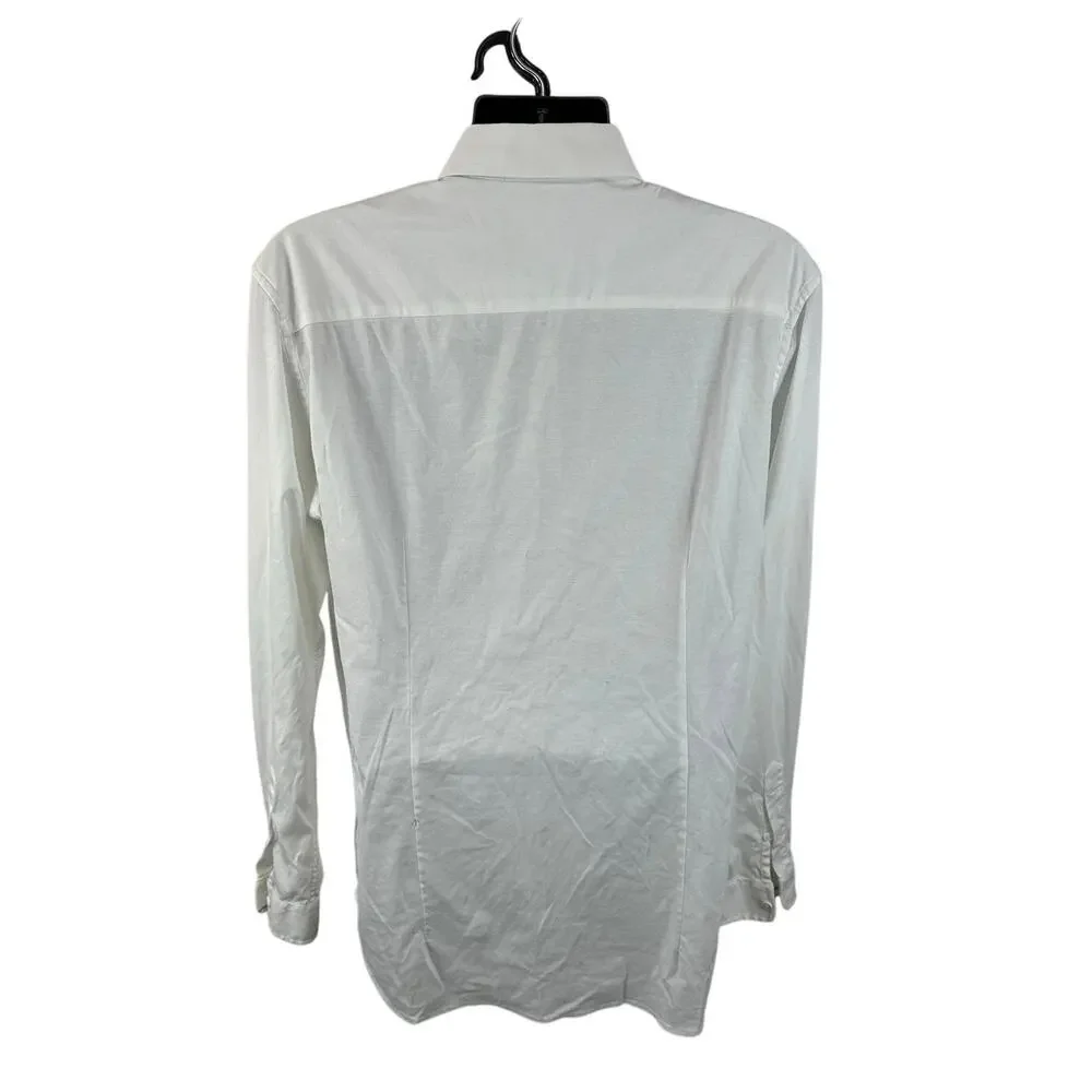 Buttercloth Performance Dress Shirt Longsleeve Mens Size XL Tall Fit White - Picture 2 of 12